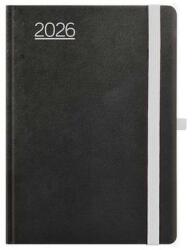 TopTimer Naptár, tervező, A5, napi, TOPTIMER, Nero, fekete-szürke