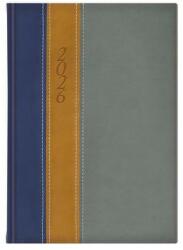 TopTimer Naptár, tervező, A5, napi, TOPTIMER Fashion, kék-okker-szürke