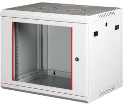 Lande Rack szekrény, fali, 19, 9U, lapraszerelt, LANDE PROlineB, szürke - oneclick - 38 390 Ft