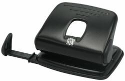 ICO Lyukasztó, kétlyukú, 15 lap, SAX 318, fekete - oneclick