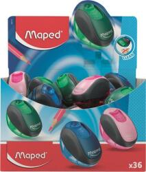 Maped Hegyező display, egylyukú, tartályos, MAPED Clean, vegyes színek