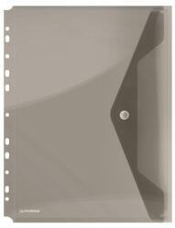 DONAU Irattartó tasak, A4, PP, patentos, lefűzhető, DONAU, füstszínű - oneclick