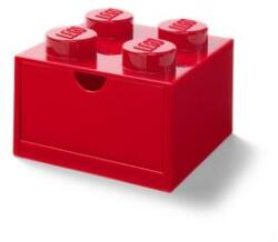 LEGO Tárolódoboz íróasztalra, fiókos, LEGO Brick 2x2, piros