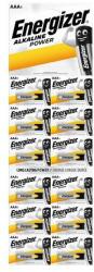 Energizer Elem, AAA mikro, 12 db, egyesével téphető, ENERGIZER Alkaline Power Kartella - oneclick