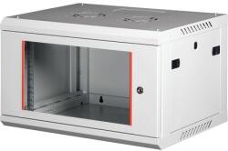 Lande PROlineB 600x450 lapraszerelt 6U 19 fali rack szekrény szürke (LN-WB-06U6045-LG-F)