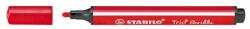 STABILO Filctoll, 1, 5-2 mm, rugós hegy, STABILO Trio Scribbi, piros