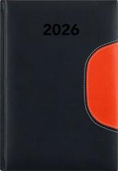 Dayliner Naptár, tervező, B6, heti, DAYLINER Memphis, fekete-narancs
