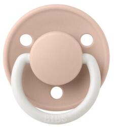 BIBS Suzeta fosforescenta De Lux Glow Latex, tetina rotunda, 6 luni + Blush, BIBS (1210256C)