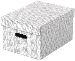 ESSELTE Tárolódoboz, M méret, ESSELTE "Home", fehér (E628282) - irodaoutlet