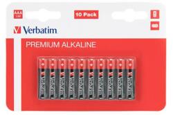 Verbatim Elem, AAA, alkáli, 10 db, VERBATIM "Premium (VEAAA10) - irodaoutlet