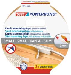 tesa Szerelőszalag, keskeny, 2 x 9 mm x 5 m, TESA, "Powerbond (TE55714)