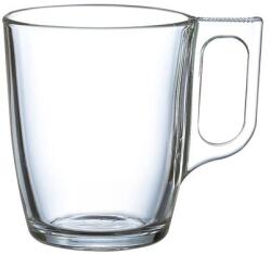 Üvegpohár, füllel, 6 db-os szett, 25cl, "CoffeeTime (KHPU281) - irodaoutlet