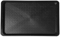  Tálca, szögletes, műanyag, sötétbarna/fekete, 53x32, 5 cm (KHMU215) - irodaoutlet