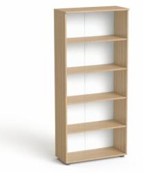 MAYAH Szekrény, 5 rendező magas, nyitott, polcos, MAYAH "Freedom SV-02", kőris (IBXSZ02K) - irodaoutlet