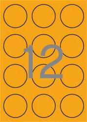 APLI Etikett, 60 mm kör, színes, APLI, neon narancs, 240 etikett/csomag (LCA2867) - irodaoutlet