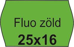  Árazószalag, 25x16 FLUO zöld (IS2516FZ) - irodaoutlet