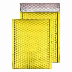 BLAKE Légpárnás tasak, C5+, 250x180 mm, BLAKE, csillogó arany (BMBGOL250) - irodaoutlet