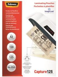 Fellowes Meleglamináló fólia, 125 mikron, A3, fényes, 100 db, FELLOWES (IFW53075) - irodaoutlet