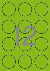APLI Etikett, 60 mm kör, színes, APLI, neon zöld, 240 etikett/csomag (LCA2869) - irodaoutlet
