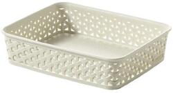Keter Rattan hatású kosár, A5, törtfehér, CURVER "My Style (CSCMS3) - irodaoutlet