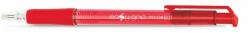 FlexOffice Golyóstoll, 0, 4 mm, nyomógombos, FLEXOFFICE "EasyGrip", piros (FOGT08P) - irodaoutlet