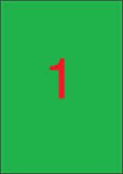 APLI Etikett, 210x297 mm, színes, APLI, zöld, 100 etikett/csomag (LCA11841) - irodaoutlet