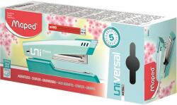 Maped Tűzőgép, 24/6, 26/6, 25 lap, MAPED "Universal Metal Half-Strip Pastel", pasztell türkiz (IMA354301) - irodaoutlet