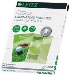 LEITZ Meleglamináló fólia, 80 mikron, A5, fényes, UDT technológiával, LEITZ "iLam (E74920000) - irodaoutlet