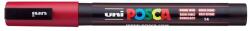 uni Dekormarker, 0, 9-1, 3 mm, UNI "Posca PC-3M", sötétpiros (TUPC3MSP) - irodaoutlet
