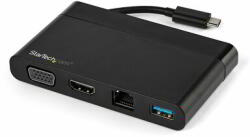 StarTech - USB C többportos adapter HDMI, VGA, Gigabit Ethernet és USB 3.0 csatlakozókkal - DKT30CHVCM (DKT30CHVCM)