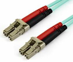 StarTech - 7 m (22 láb) LC/UPC - LC/UPC OM4 multimódusú optikai kábel - 450FBLCLC7 (450FBLCLC7)