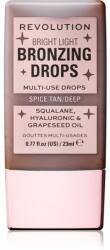 Revolution Bright Light Bronzing Drops течен бронзант цвят Deep Bronze Spice 23ml