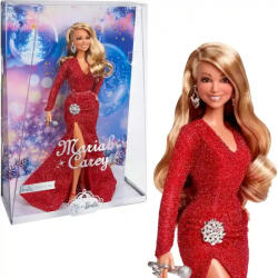Mattel Barbie Signature Mariah Carey énekes baba piros estélyi ruhában (HJX17) - morzsajatekbolt