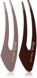 Janeke Hair Clip фиби за коса Brown 2x13 см