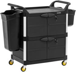 ulsonix Takarító kocsi - zárható - 150 kg - 3 polc - 3 polc (ULX-OFPP)