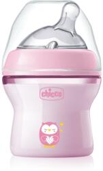 Chicco Natural Feeling Pink Girl бебешко шише 0 m+