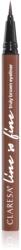 Claresa Line So Fine tuș de ochi tip cariocă culoare Brown 0, 8 g