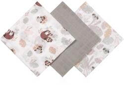 BabyOno Muslin Diapers Super Soft scutece textile Grey 70x70 cm 3 buc