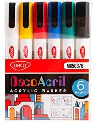 Daco akril marker készlet, 6 db