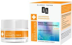 AA Arckrém, érzékeny bőr, nyugtató irritáció, 72 óra, intenzíven hidratáló, nappali, 50 ml (133927)