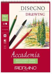 Fedrigoni Rajzblokk Fabriano Accademia Disegno, A4, 200g, 30 lap, spirállal