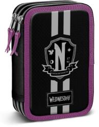 WEDNESDAY Penar szerdai iskola, felszerelt, 3 rekeszes, 43 darab, 21 x 14 x 7 cm 21 x 14 x 7 cm fekete (SHOP4UFASHION-16577)