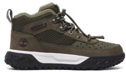 Timberland Unisex Csizma, 303251338, Természetes Bőr, 32 EU, Zöld (0000303251338_32)