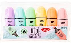 Daco MINI PASTEL kiemelő filctoll készlet, 6 db