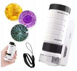  Mikroskop Edukacyjny Dla Dzieci 120x Przenośny Na Prezent Led Naukowy Coil