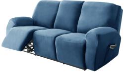  Relax Fotel Huzat (bársonyos, 3 üléses, kék)