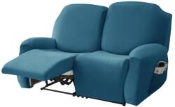  Relax Fotel Huzat (bársonyos, 2 üléses, tengerkék, rugalmas)