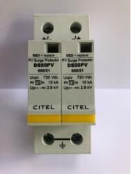 2. típusú túlfeszültség-levezető (C) 15/40KA 2P DS50PVS-600/51
