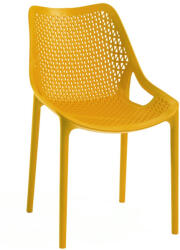 ROJAPLAST Bilros Műanyag Kerti Szék, Mustársárga