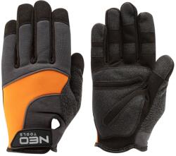 NEO TOOLS Munkavédelmi kesztyű, szintetikus bőr, pvc betétek, 10" 97-605 (97-605)